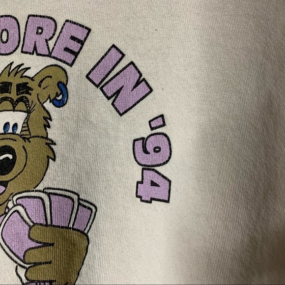 VINTAGE 1994 WBA Moline Rock Island Short Sleeve CrewNeck - Picture 4 of 6